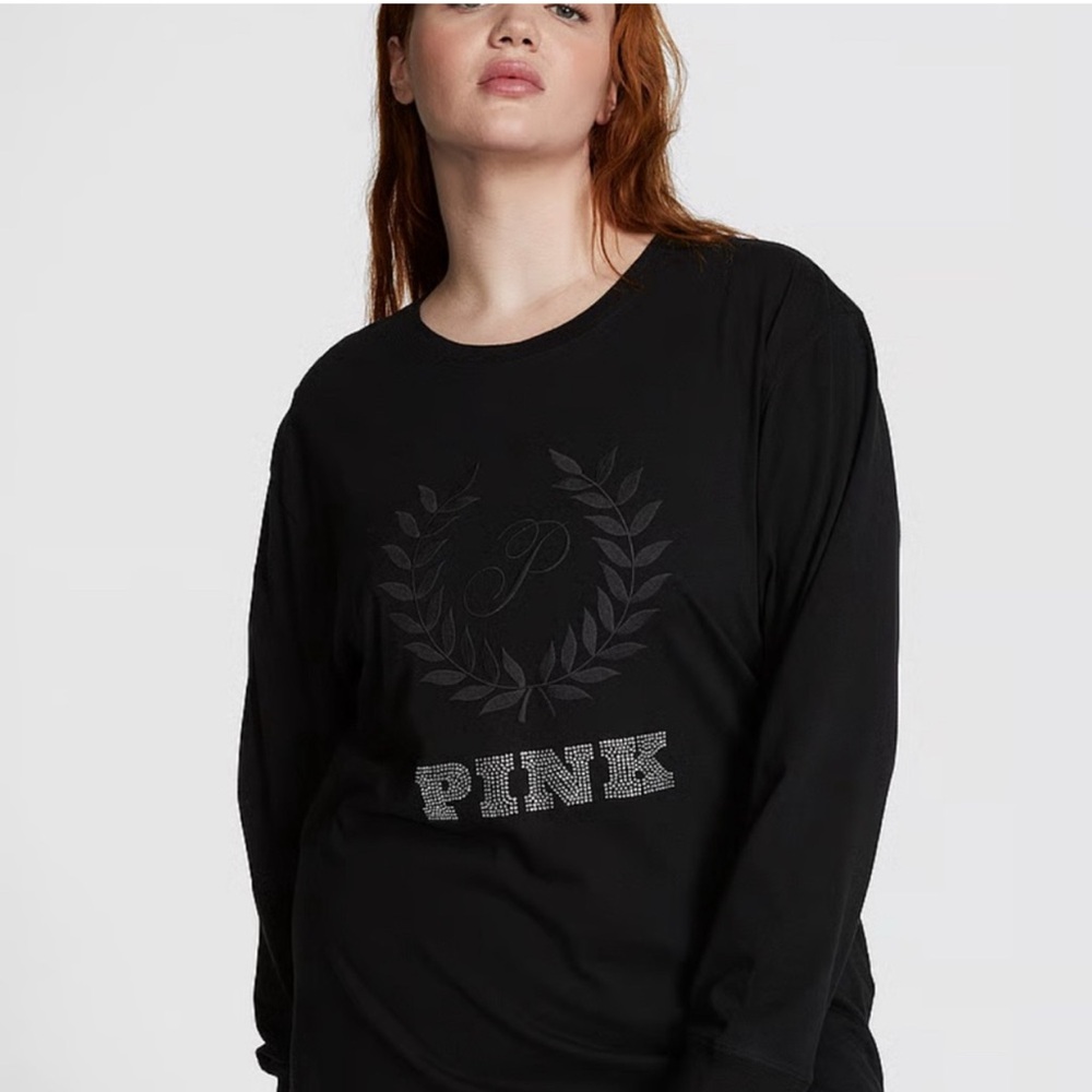 Victoria’s Secret Pink CAMPUS long sleeve tee shirt size women’s extra small
